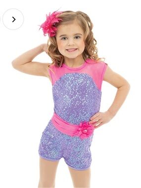 Alexandra Collection Lollipop Lane Purple Sequin Dance Costume Sz 8
